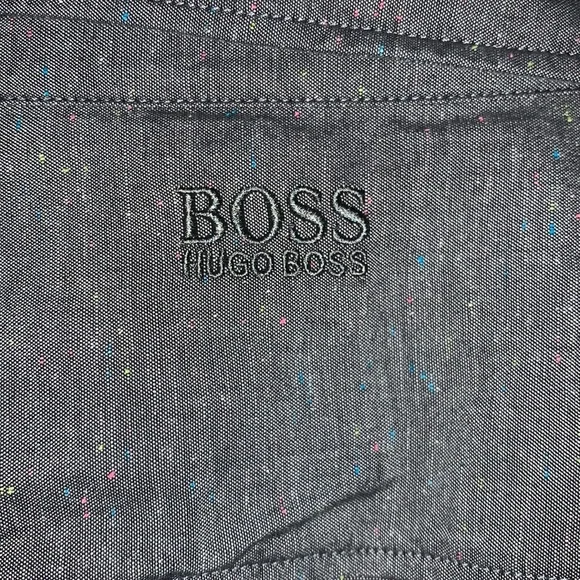 Hugo Boss mens XXL long sleeve speckled shirt - Picture 10 of 10